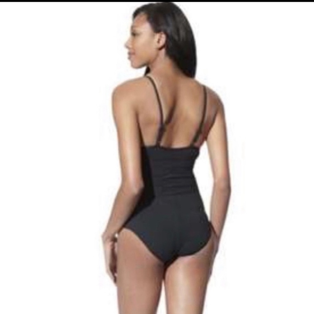 Spanx Assets By Sara Blakely Black Swimsuit